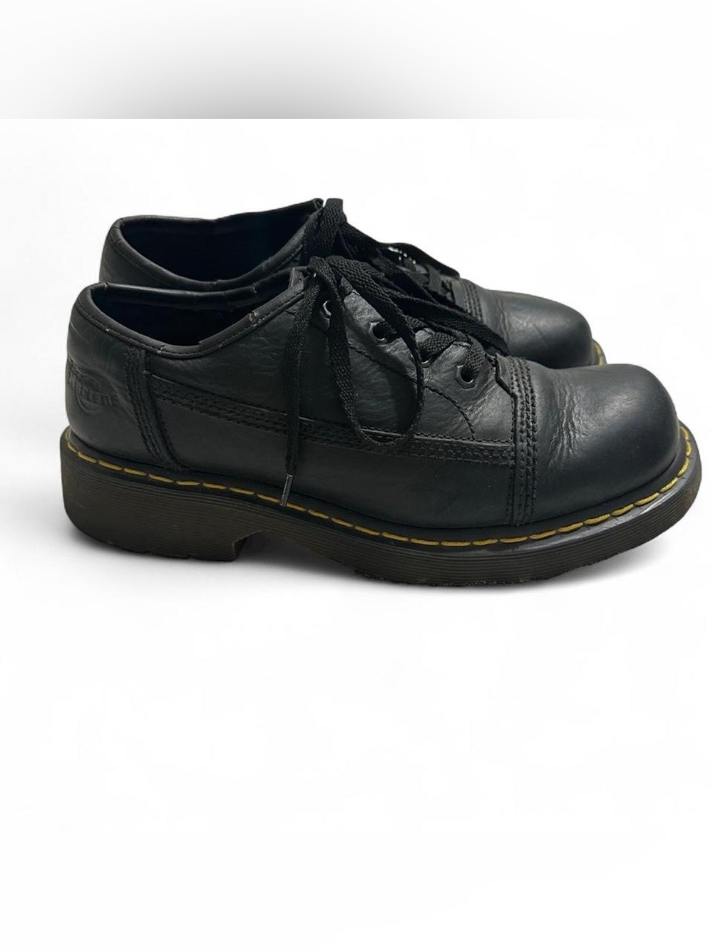 Dr. Martens Men’s Black Leather Lace-Up Oxfords Size 10